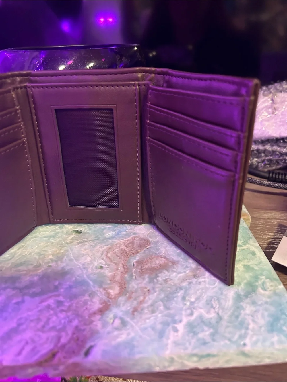 Men's London Fog Collection Leather Bifold Wallet - Brown